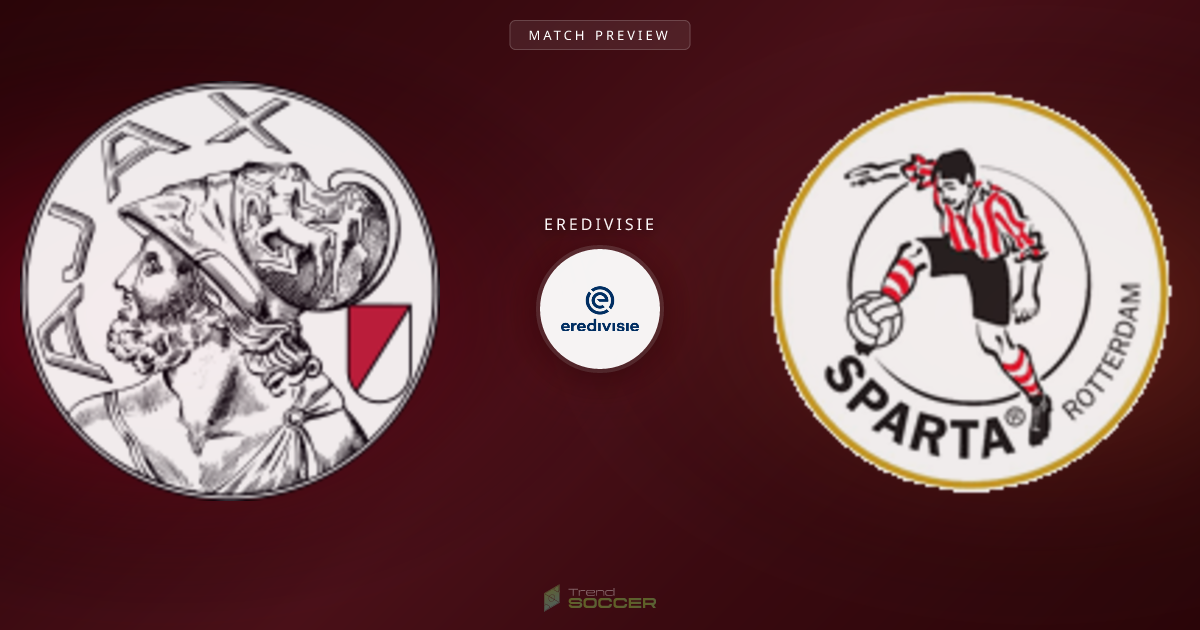 에레디비시 프리뷰: 아약스 vs 스파르타 로테르담 전력 비교