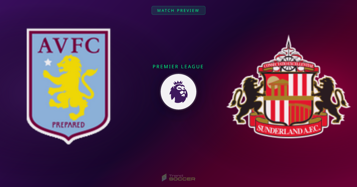 아스톤 빌라 vs Sunderland 맞대결, 데이터로 본 승부 전망