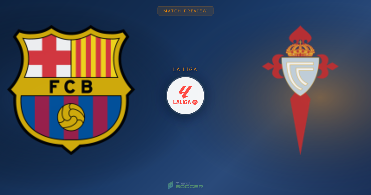 라리가 프리뷰: 바르셀로나 vs 셀타 비고 전력 비교
