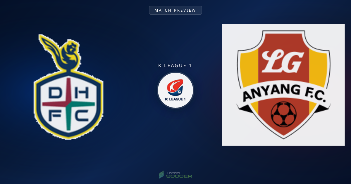 K리그1 프리뷰: Daejeon Citizen vs FC Anyang 전력 비교