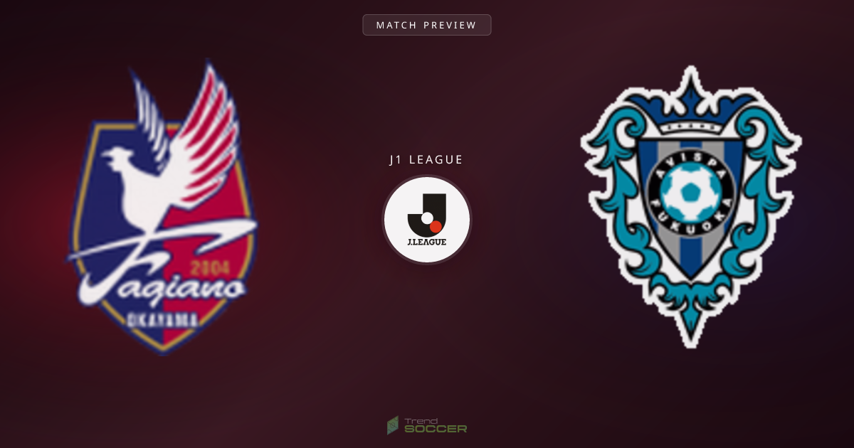 파지아노 오카야마 vs 아비스파 후쿠오카 맞대결, 데이터로 본 승부 전망
