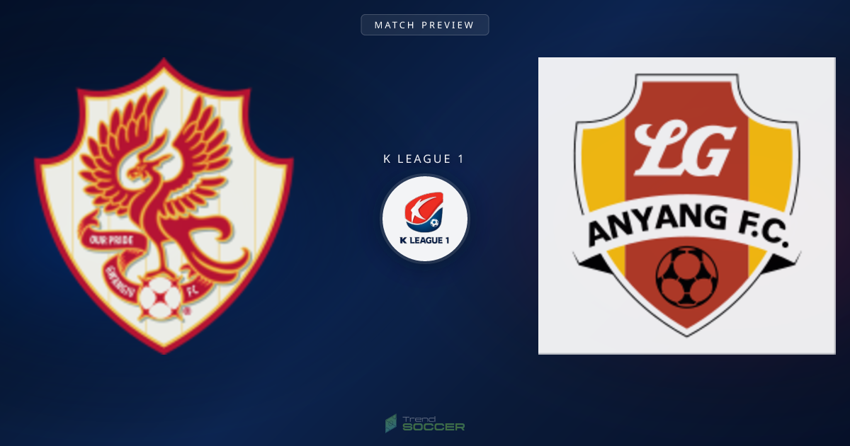 광주 FC vs 안양 FC 프리뷰: K리그1 경기 분석