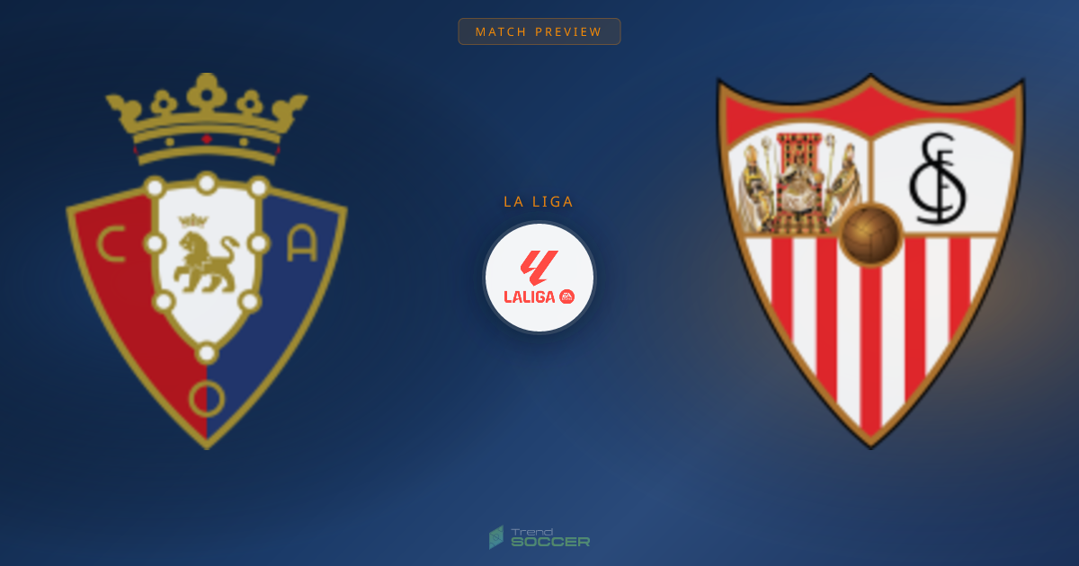 오사수나 vs 세비야 맞대결, 데이터로 본 승부 전망