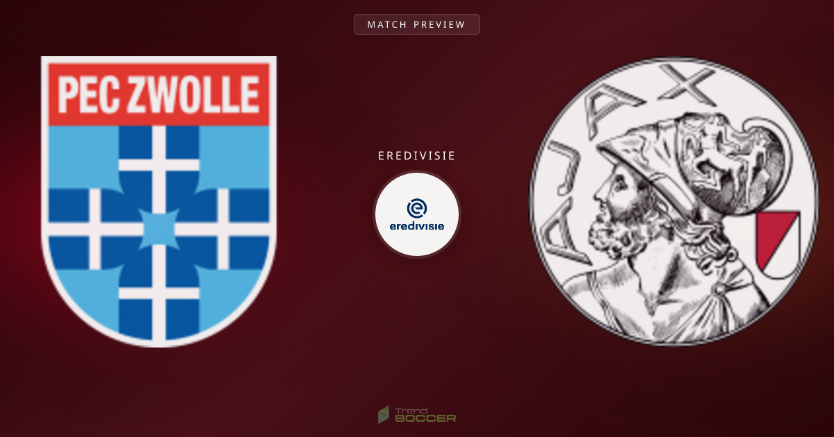 PEC Zwolle vs Ajax: 에레디비시 매치 프리뷰 및 예측