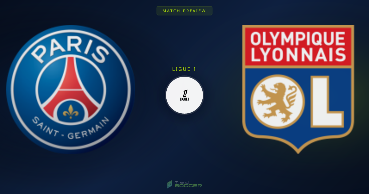 리그1 프리뷰: PSG vs 리옹 전력 비교