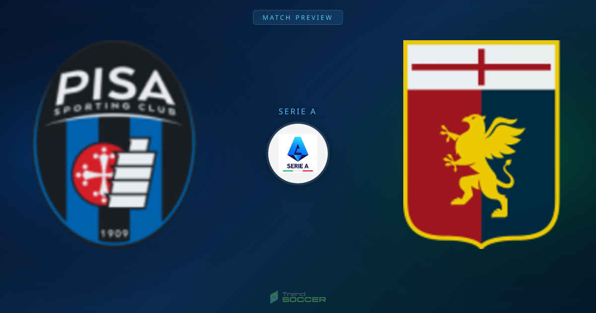 세리에A 프리뷰: 피사 vs 제노아 전력 비교