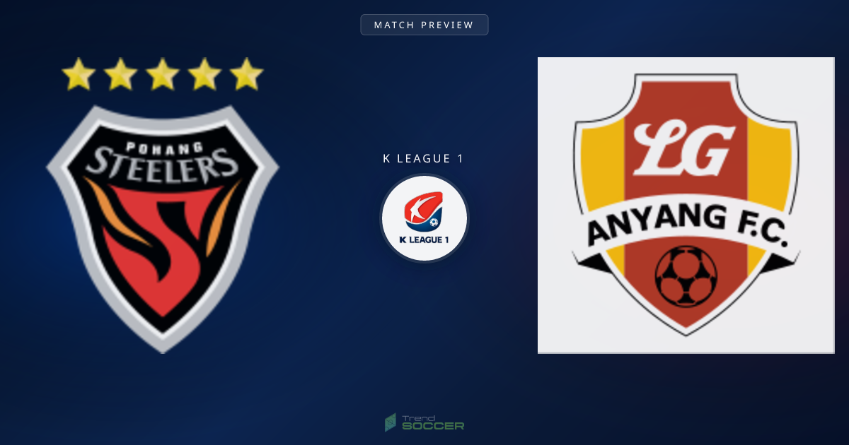 K리그1 프리뷰: 포항 스틸러스 vs 안양 FC 전력 비교