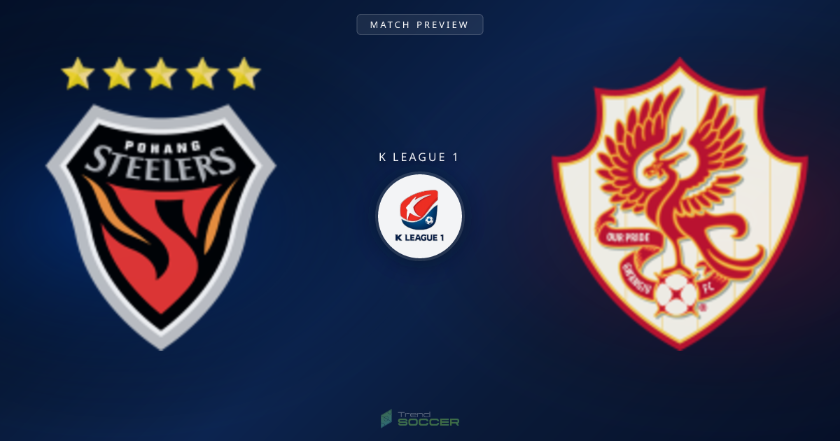 K리그1 포항 스틸러스 vs 광주 FC 분석 리포트