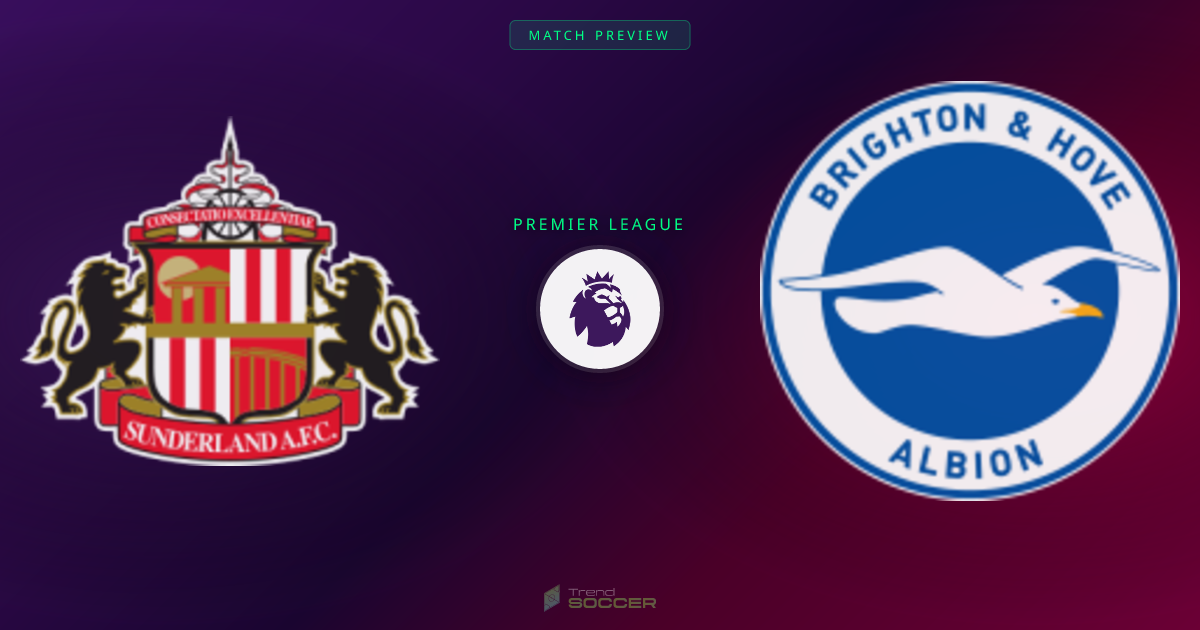 Sunderland vs 브라이턴 맞대결, 데이터로 본 승부 전망