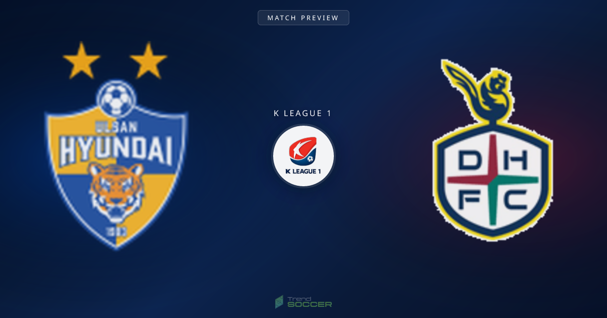 울산 HD vs 대전 시티즌 맞대결, 데이터로 본 승부 전망